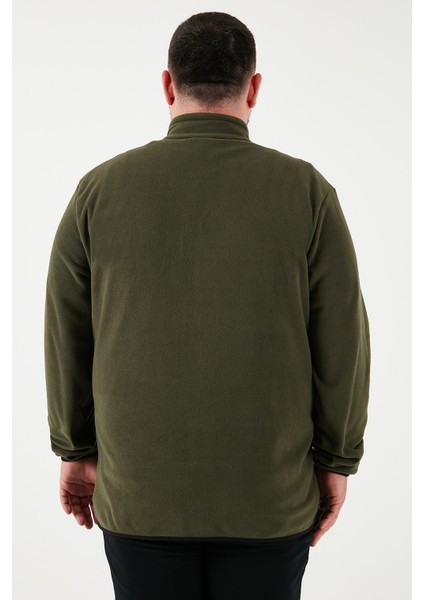 Regular Fit Dik Yaka Fermuarlı Büyük Beden 2'li Paket Polar Hırka Erkek Hırka 5906028BS2 indirimleri