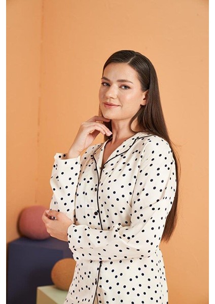 Kadın Beyaz Pijama Takımı 28022 modelleri