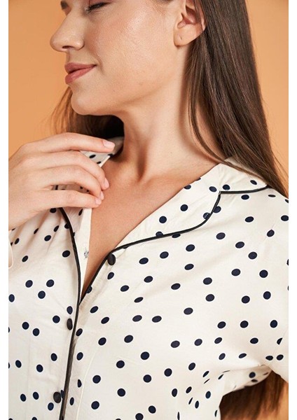 Kadın Beyaz Pijama Takımı 28022 fırsatları