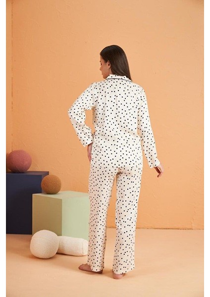 Kadın Beyaz Pijama Takımı 28022 indirimleri