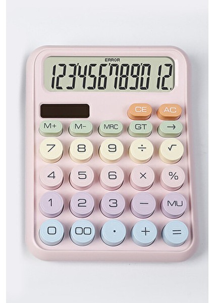 Pinterest Hesap Makinesi Güneş Enerjili ve Pilli-Pembe Renk fiyatları