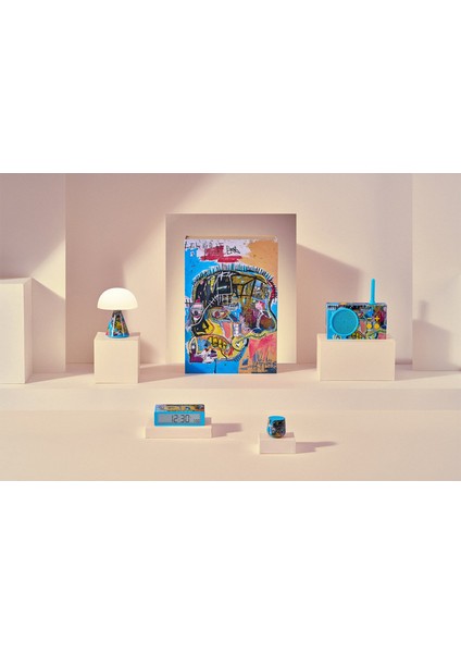 Flip x Jean-Michel Basquiat Skull Dijital Alarmlı Masa Saati modelleri