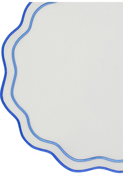 London Saks Mavi Keten 2'li Amerikan Servis 42X42 cm fiyatları