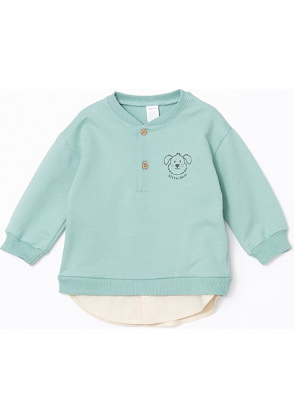 Yeni Sezon Hakim Yaka Erkek Bebek Sweatshirt ve Pantolon 2'li fiyatları