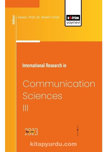 International Research In Communication Sciences Iıı