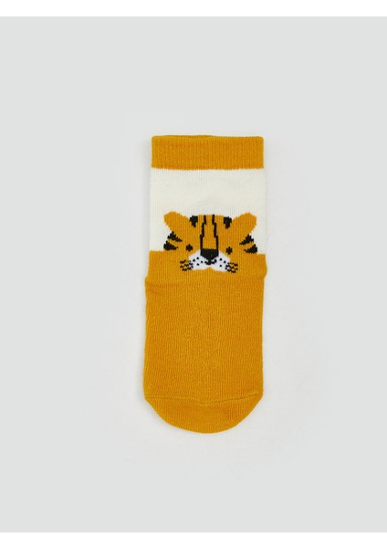 Yeni Sezon Baskılı Erkek Bebek Soket Çorap 5'li fiyatları