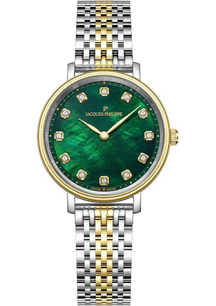 JPQLS7573X8 Altın Rengi Metalik Gri Çelik Kadın Kol Saati