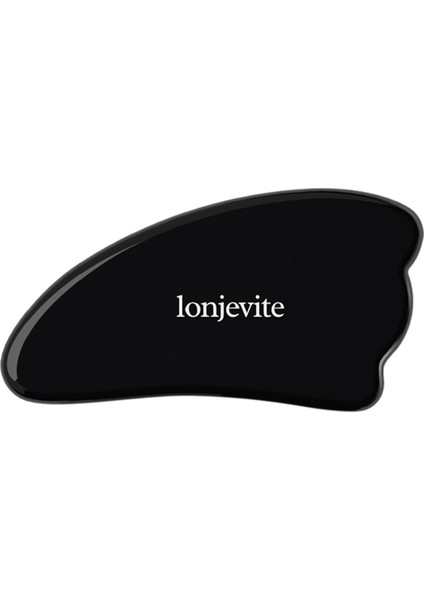 Kanat Şekilli Siyah Obsidyen Gua Sha