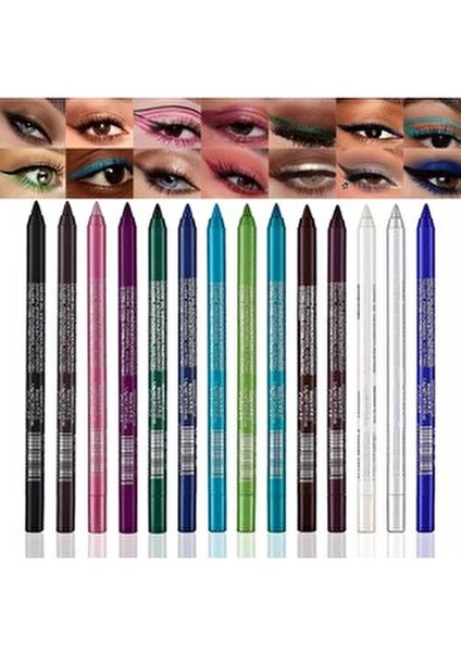 12 Li Model Ultra Yağlı Renkli Göz Kalemi