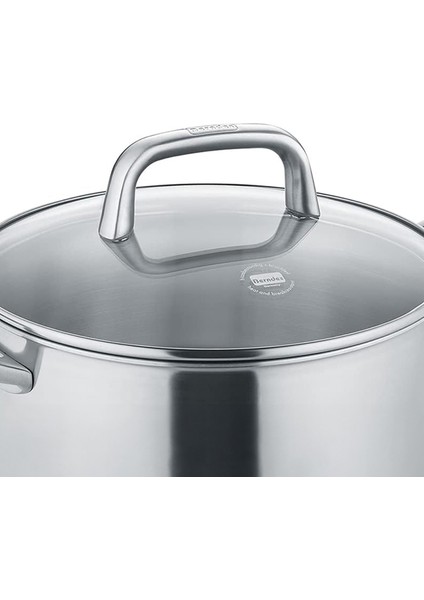 099214 Tricion Pro Paslanmaz Çelik Cam Kapaklı Tencere 24 cm fiyatları