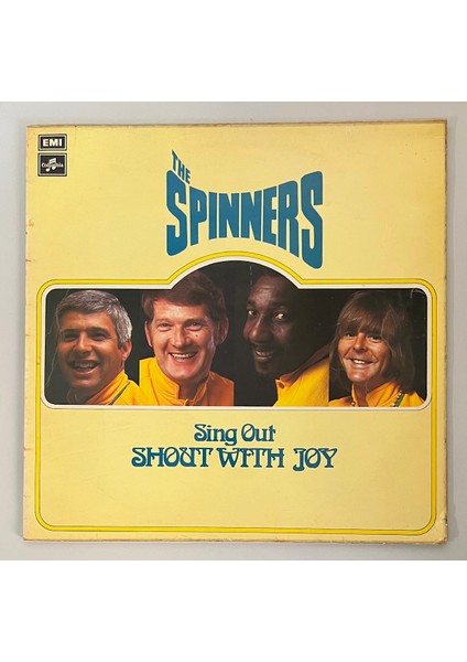The Spinners Sing Out, Shout With Joy Lp Plak (Orijinal 1972 Dönem Baskı Plak)