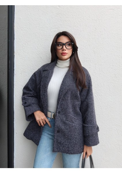 Açık Cep Kırçıllı Kaşe Kaban fiyatları