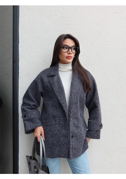 Açık Cep Kırçıllı Kaşe Kaban fırsatları