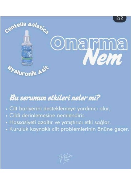 Cilt Bariyer Destekleyici Serum (Centella asiatica + Hyaluronik Asit ) modelleri