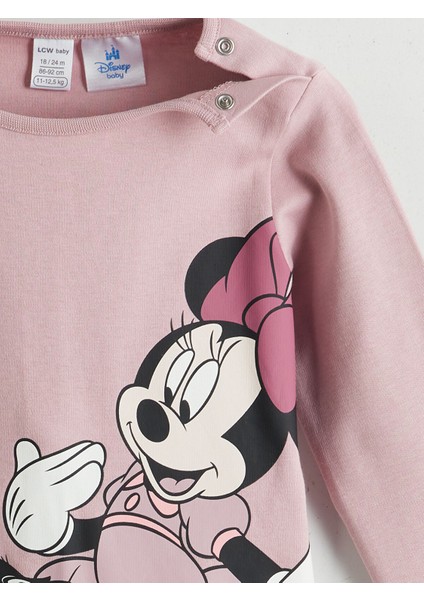 Yeni Sezon Minnie Mouse Baskılı Kız Bebek Tişört ve Tayt 2'li indirimleri