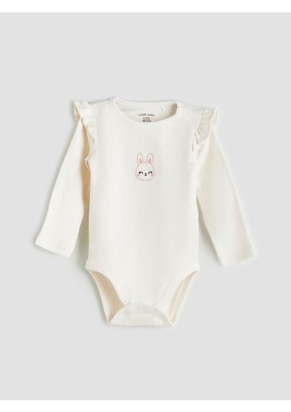 Yeni Sezon Bisiklet Yaka Uzun Kollu Baskılı Kız Bebek Takım 3'lü fiyatları