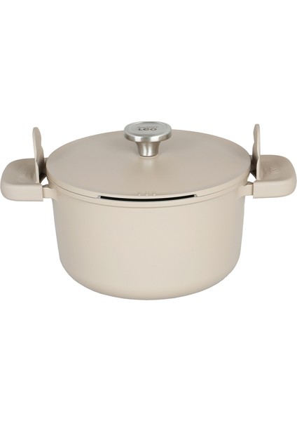 Leo Phantom Latte Alüminyum Derin Tencere 24 cm