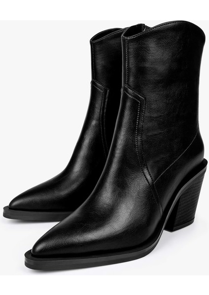 Kadın Bellini Siyah Cilt Kovboy Bot fırsatları
