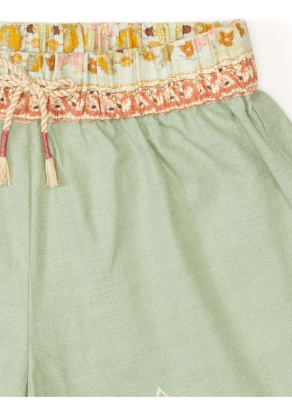 Açık Yeşil Kız Çocuk Şort modelleri