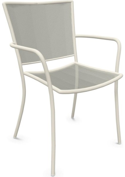 Athena Matt White Çelik Bahçe Sandalyesi