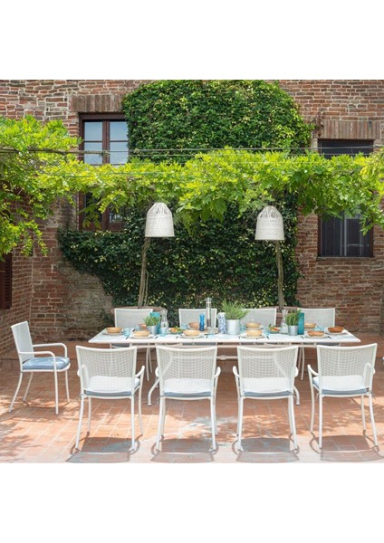 Athena Matt White Çelik Bahçe Sandalyesi fırsatları