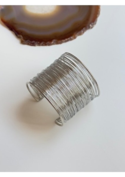 316L Paslanmaz Çelik Ayarlanabilir Kelepçe Bileklik Unisex Kullanıma Uygun fiyatları