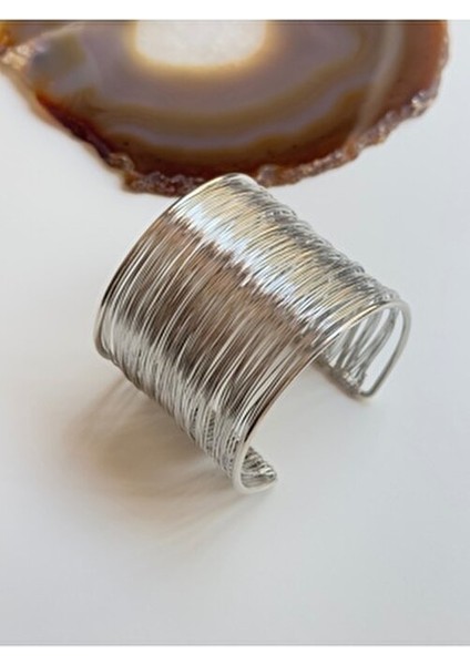 316L Paslanmaz Çelik Ayarlanabilir Kelepçe Bileklik Unisex Kullanıma Uygun fırsatları