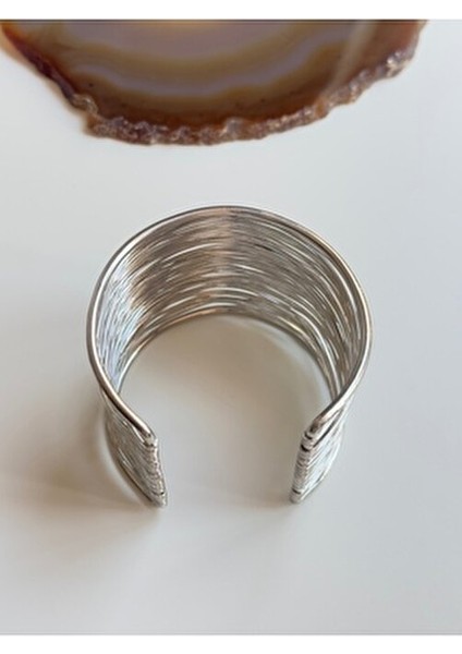 316L Paslanmaz Çelik Ayarlanabilir Kelepçe Bileklik Unisex Kullanıma Uygun