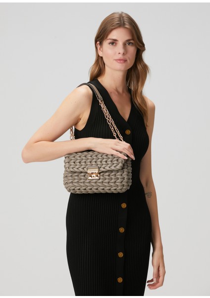 Tribeca Large Taş Siyah Kadın Deri Omuz Çantası fiyatları