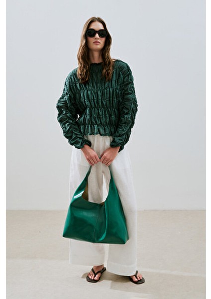 Luna Tote Çanta Petrol modelleri