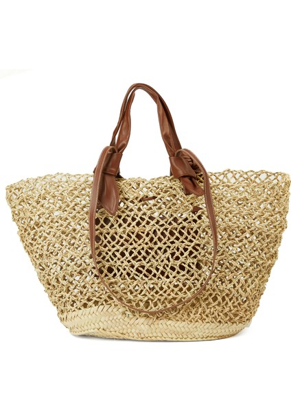 Fonol Naturel Krem Palmiye Lifi Plaj Çantası fırsatları