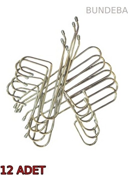 Paslanmaz Çelik 12 Adet Tekli Metal Pantolon Askısı fiyatları