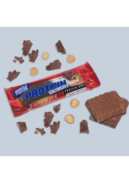 Musclestation Supreme Crunch Protein Bar Karma Paket (12 x 40 Gr, Fındıklı, Ruby Cikolatalı ve Karamelli) fiyatları