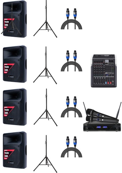WSS-0800 Hoparlör Mağaza Dükkan Kafe Seslendirme ve Okul Anons Sistemi