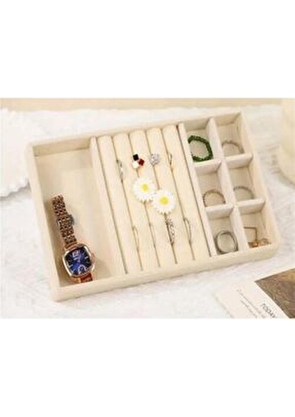 12 Bölmeli F Tablası + H Tablası Bej Renk 2 Li Çekmece İçi Düzenleyici fiyatları