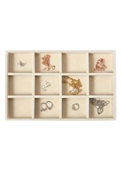 12 Bölmeli F Tablası + H Tablası Bej Renk 2 Li Çekmece İçi Düzenleyici modelleri