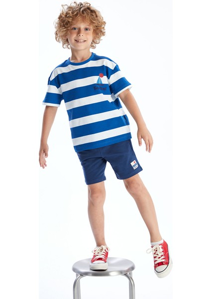 Yeni Sezon Beli Lastikli Baskılı Erkek Çocuk Şort