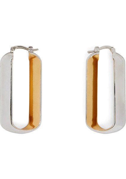 Silver Gold Kadın Altın Küpe