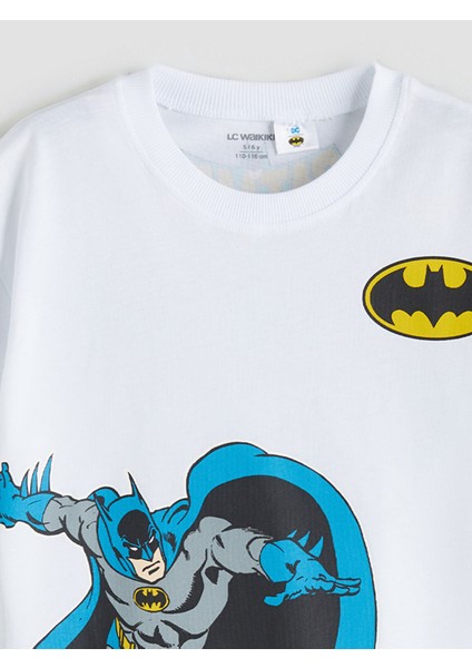 Yeni Sezon Bisiklet Yaka Batman Baskılı Erkek Çocuk Tişört fırsatları