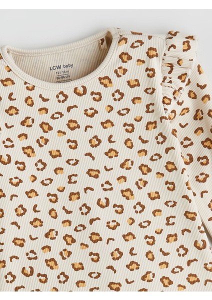 Yeni Sezon Bisiklet Yaka Baskılı Kız Bebek Pijama Takımı modelleri