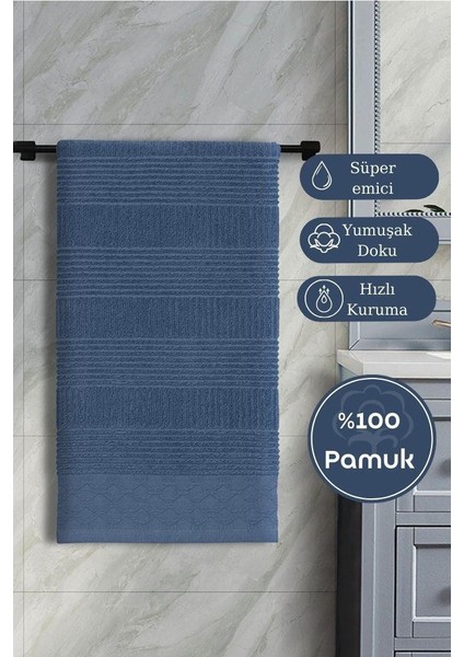 Pamuk Tekli Havlu Jakarlı Karna Home Ruma - 50 x 90 modelleri