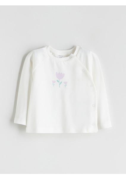 Yeni Sezon Bisiklet Yaka Baskılı Kız Bebek Pijama Takımı fiyatları