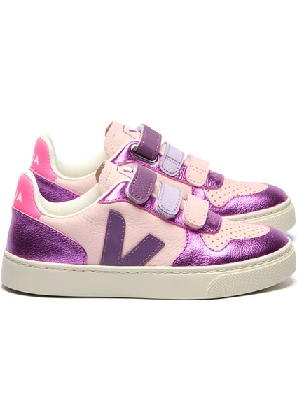 Small V-10 Chromefree Çocuk Deri Sneaker