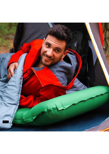 Koyu Mavi Dört Mevsim Dahili Çıkarılabilir Pompa Vakum ve Kamp Lambası Özellikli Şişme Uyku Matı indirimleri