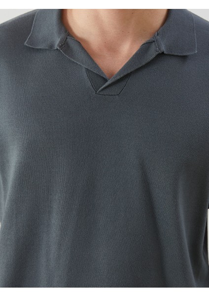 Yeni Sezon Polo Yaka Kısa Kollu Erkek Triko Kazak modelleri