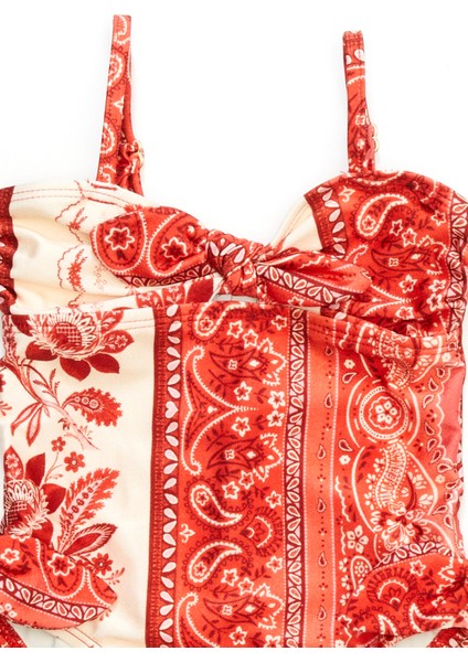 Lucky Kırmızı Kız Çocuk Mayo modelleri