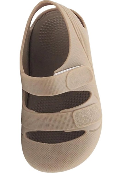 Toe Jelly Yumuşacık Cırt Cırtlı Kahverengi Çocuk Sandalet indirimleri