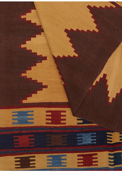 Colorblocked Konya El Dokuma Yün Kilim fiyatları