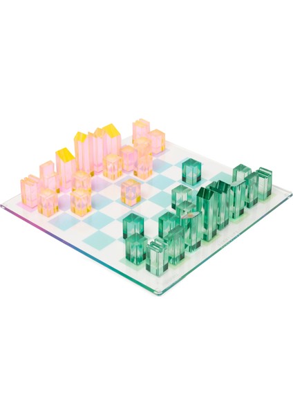 Ombre Lucite Chess Checkers Sherbert Oyun