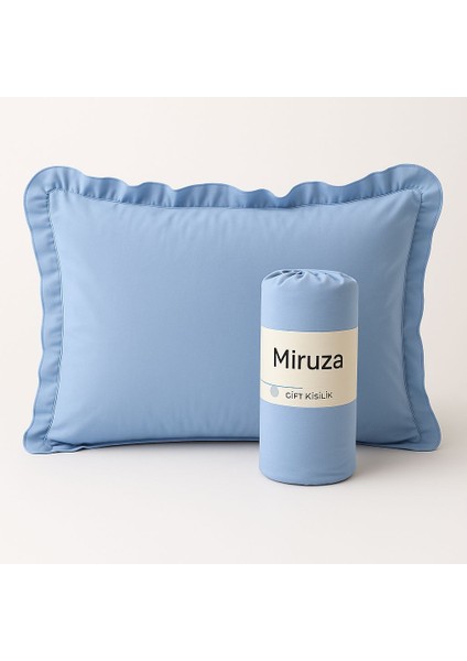 Miruza %100 Pamuk Fırfırlı Yastıklı Lastikli Çarşaf Seti